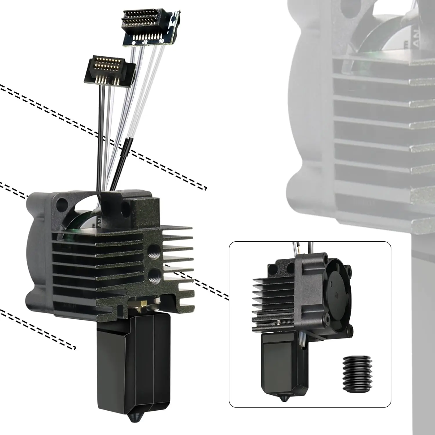 Bambu Lab P1S Hotend kit with Fan