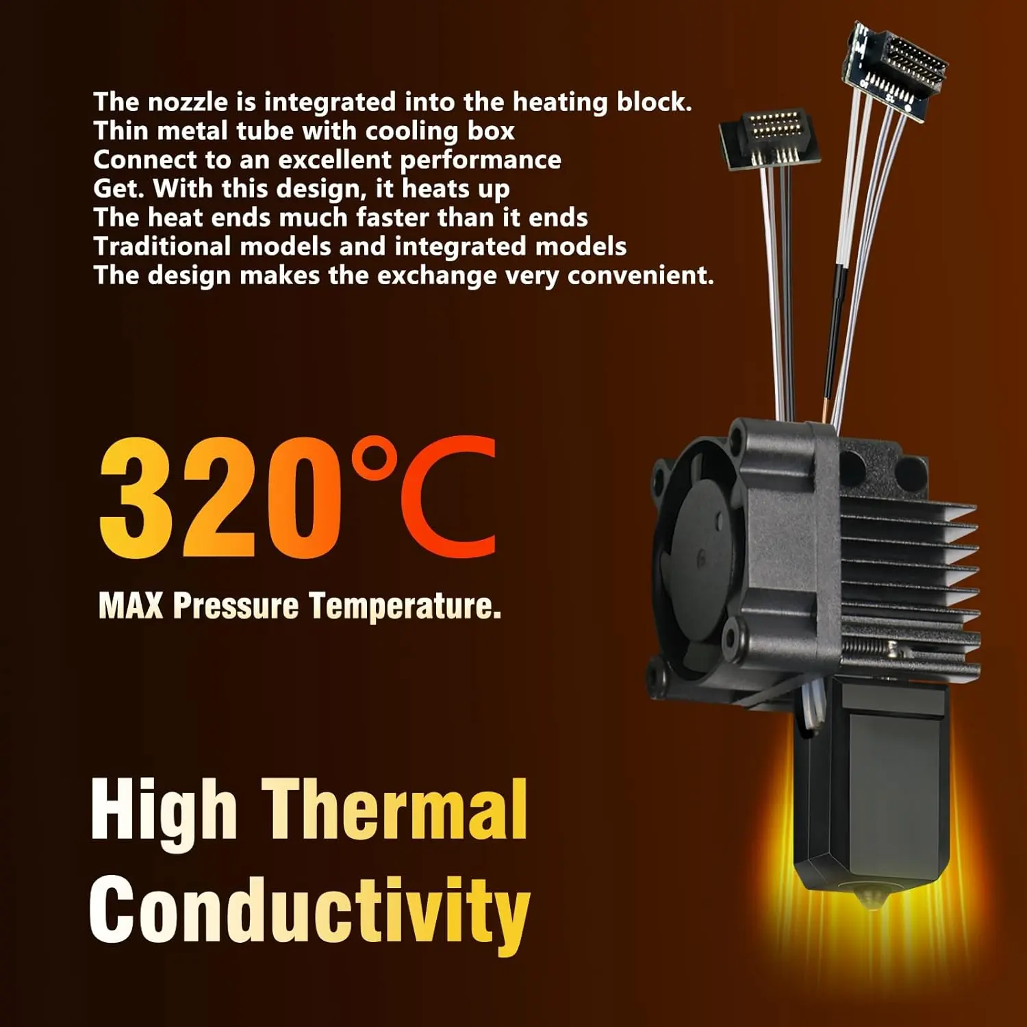 Bambu Lab P1S Hotend kit with Fan