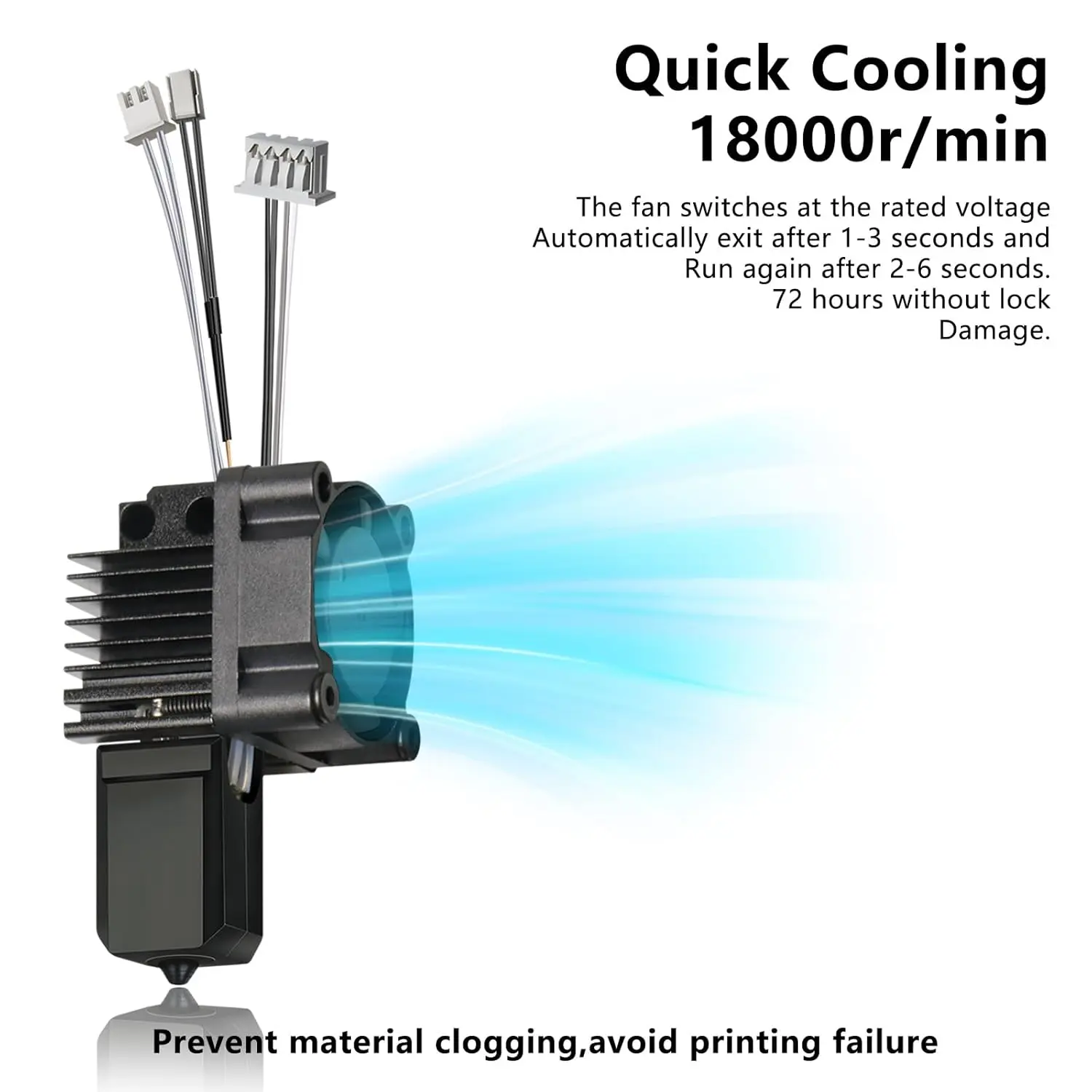 Bambu Lab X1 Hotend with Fan
